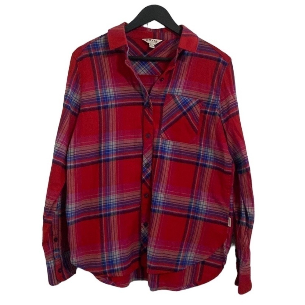 Orvis | Red |Plaid| Button Down| Shirt | Size: S
